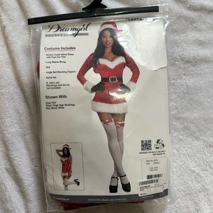 NWT Dreamgirl Santa Baby 5 Piece Costume